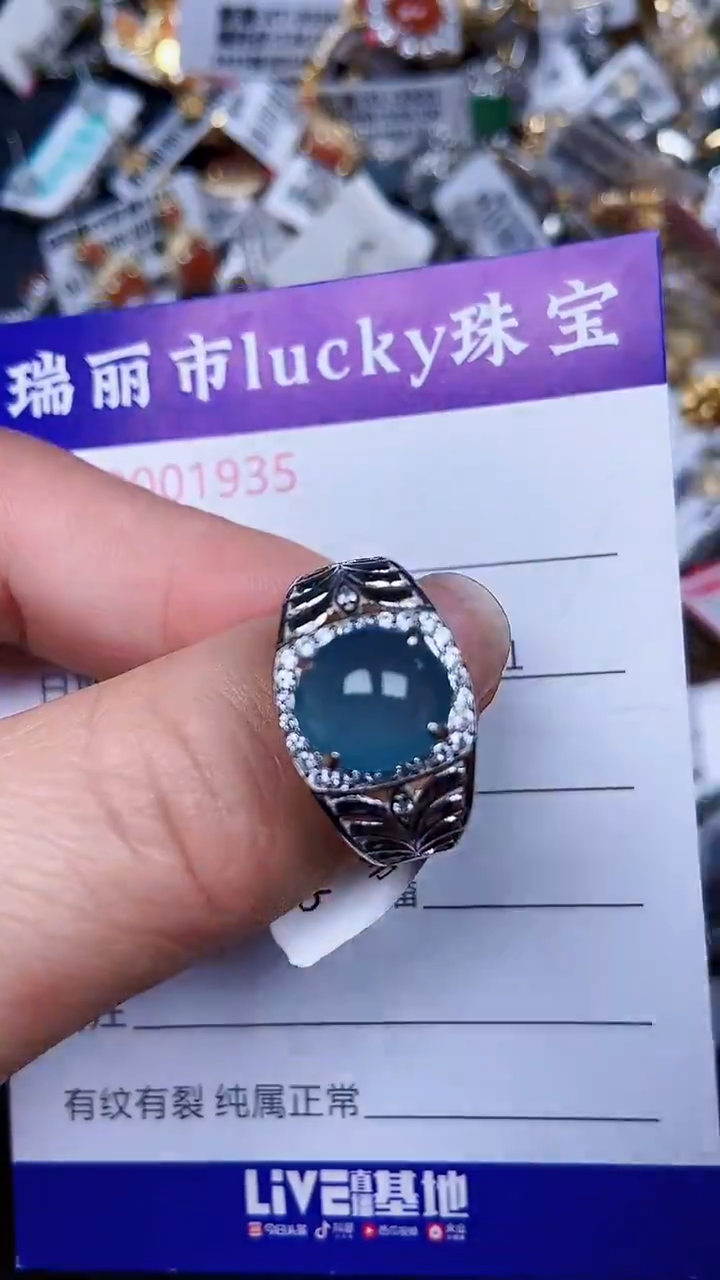 颈饰银S925镶嵌翡翠1935