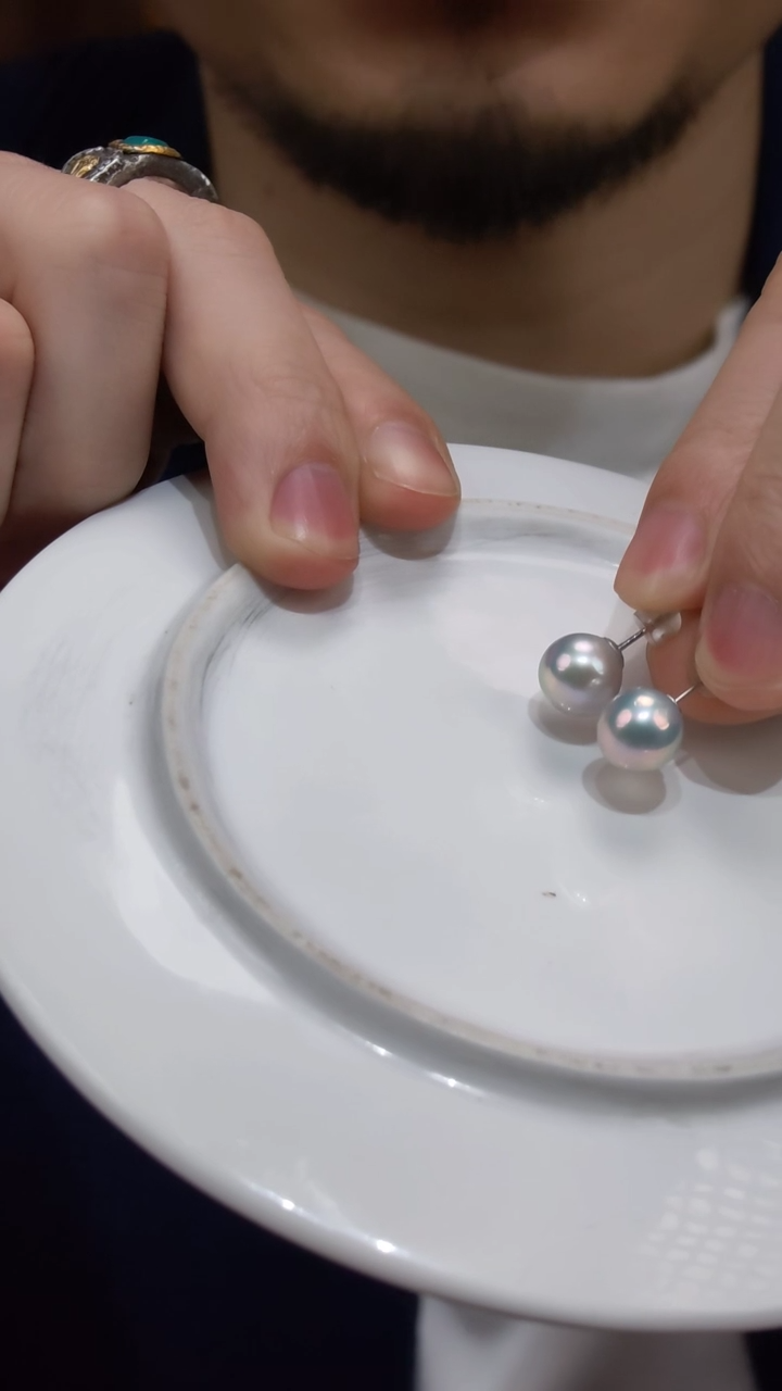 【闪购商品】淡水珍珠耳钉银S925镶嵌珍珠耳钉WY