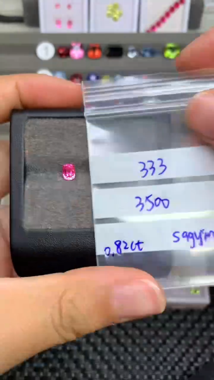 裸石尖晶石3*3缅甸天然无烧尖晶石