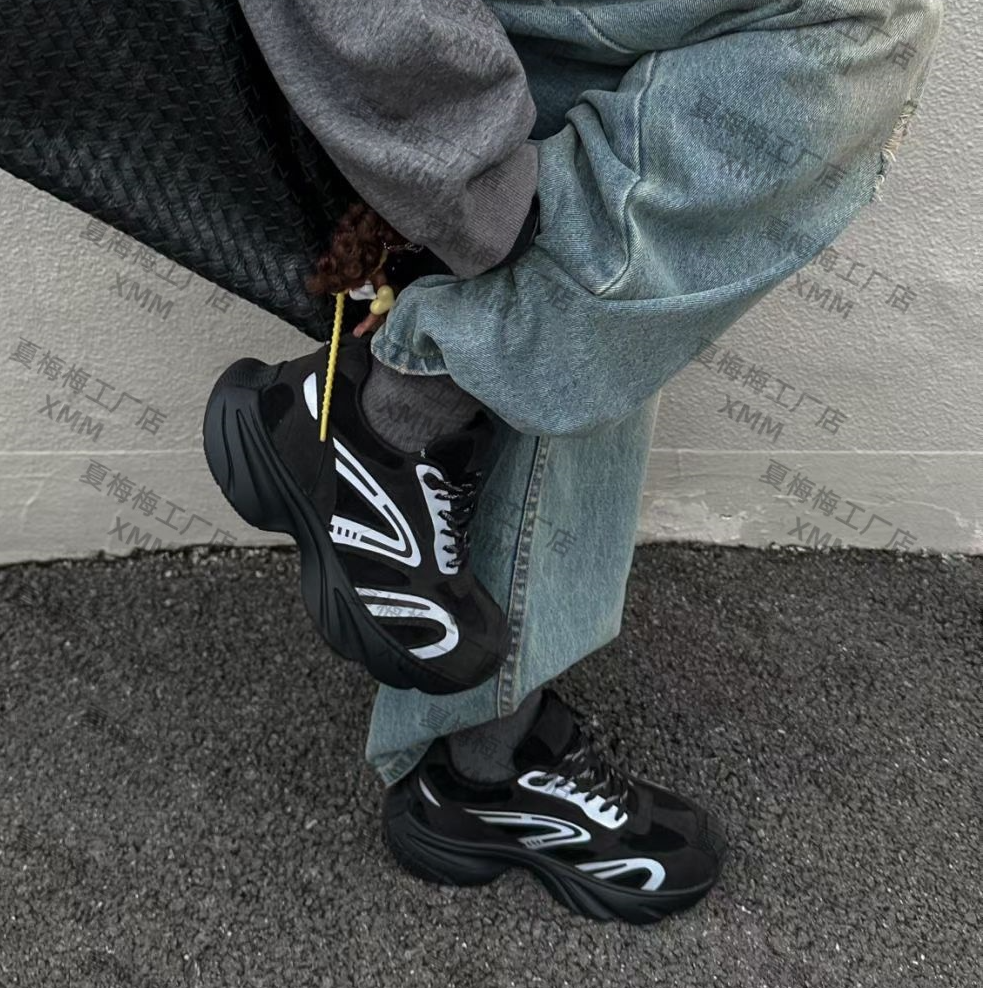 XMM.【SGIRL TWTW小众设计感厚底老爹鞋】休闲鞋秋冬百搭潮流C595-1