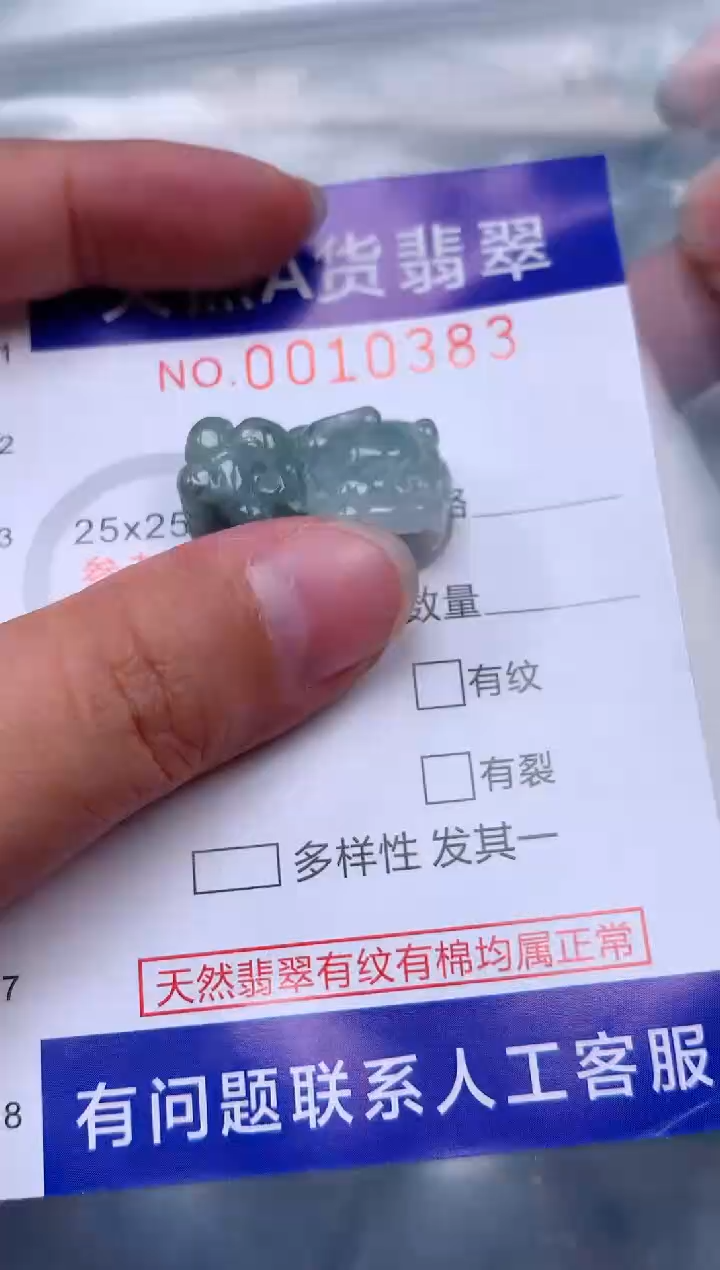 吊坠(赠链)未镶嵌翡翠1