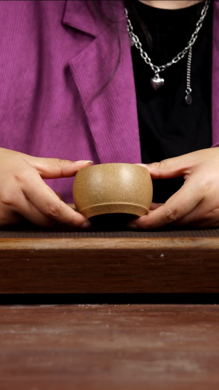 茶壶紫砂四号井墨绿泥鼓杯130CC