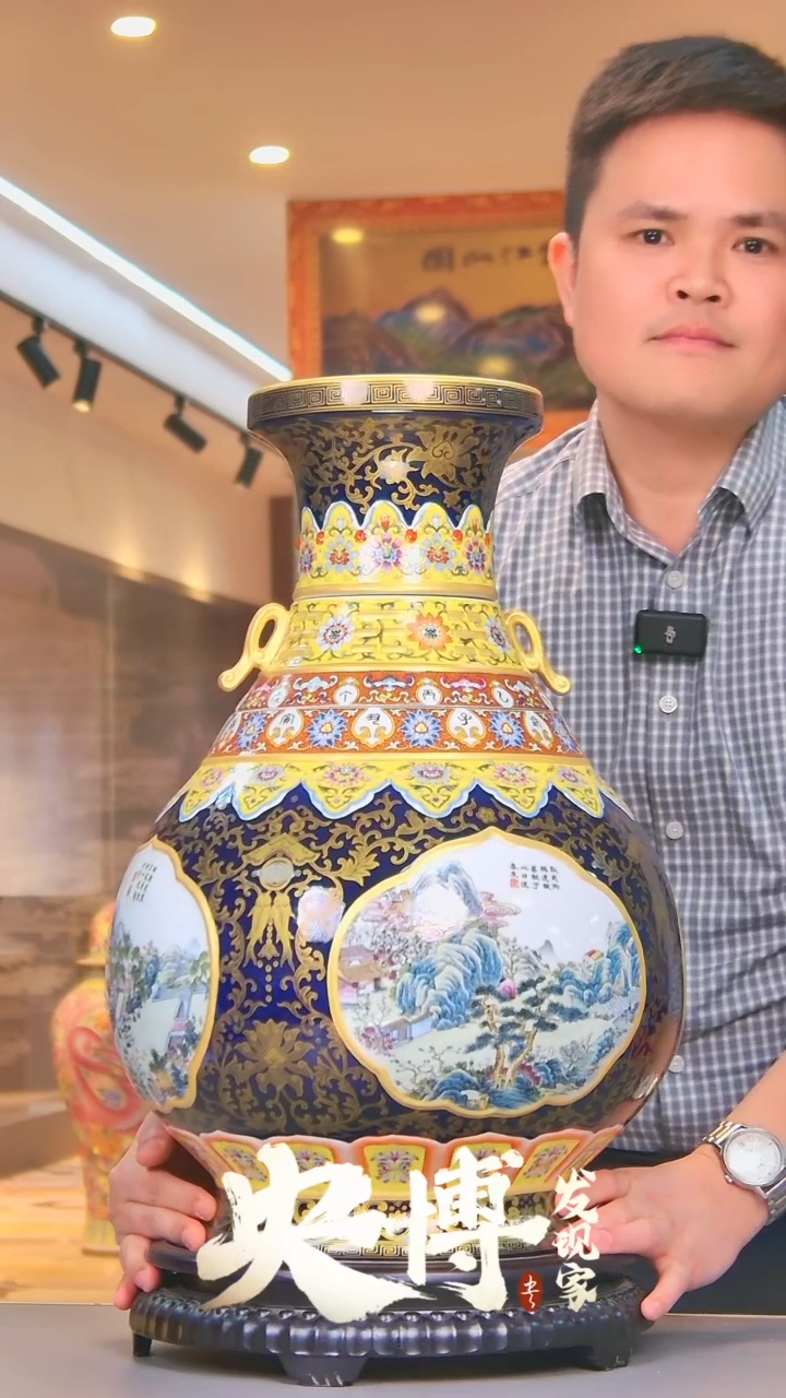 【闪购商品】摆件转颈瓶/景德镇陶瓷摆件