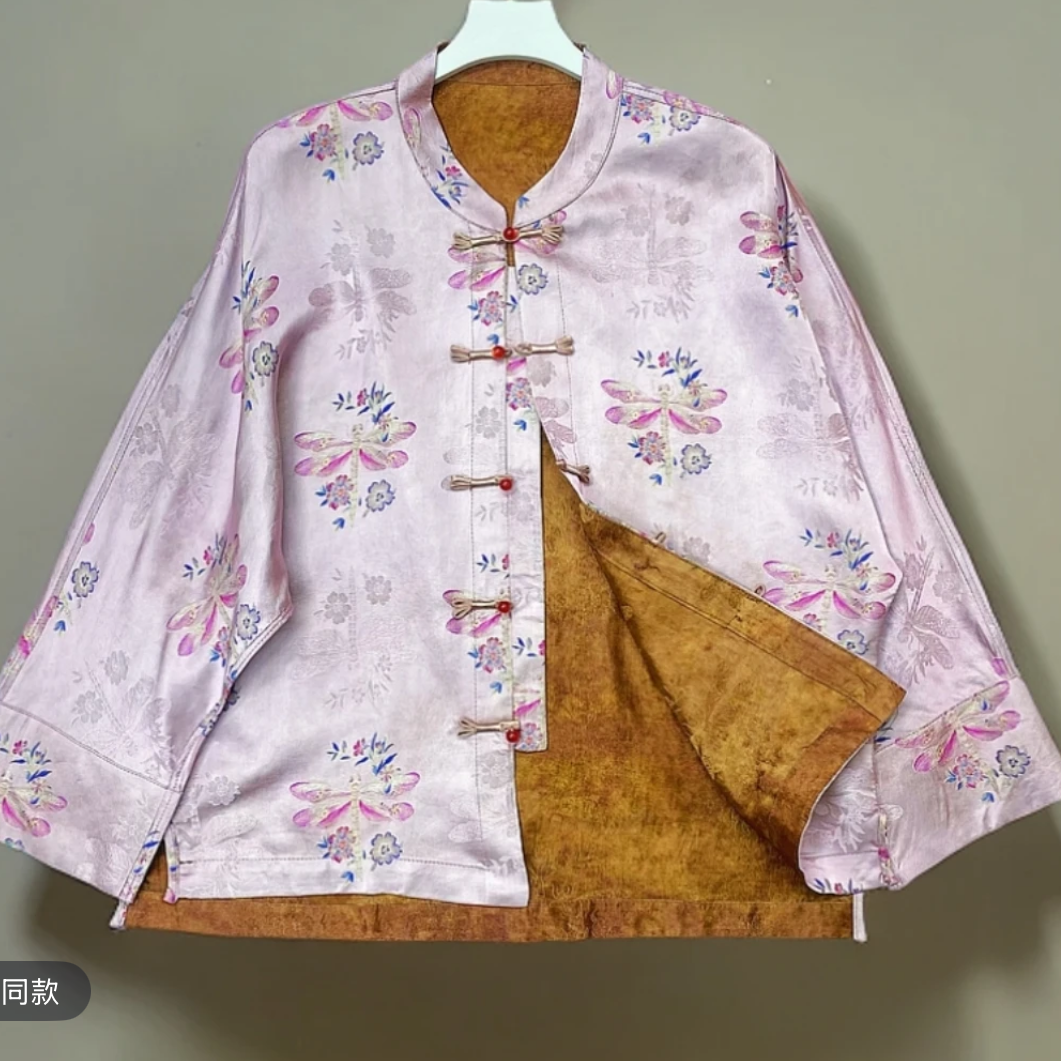 8111《蜻蜓点水》新款新中式国风气质温柔感时尚显瘦上衣重工刺绣