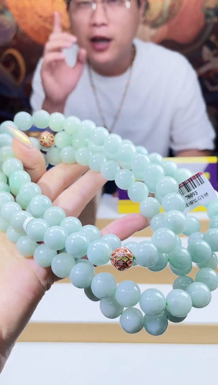 翡翠未镶嵌颈饰多样性发其一珠链