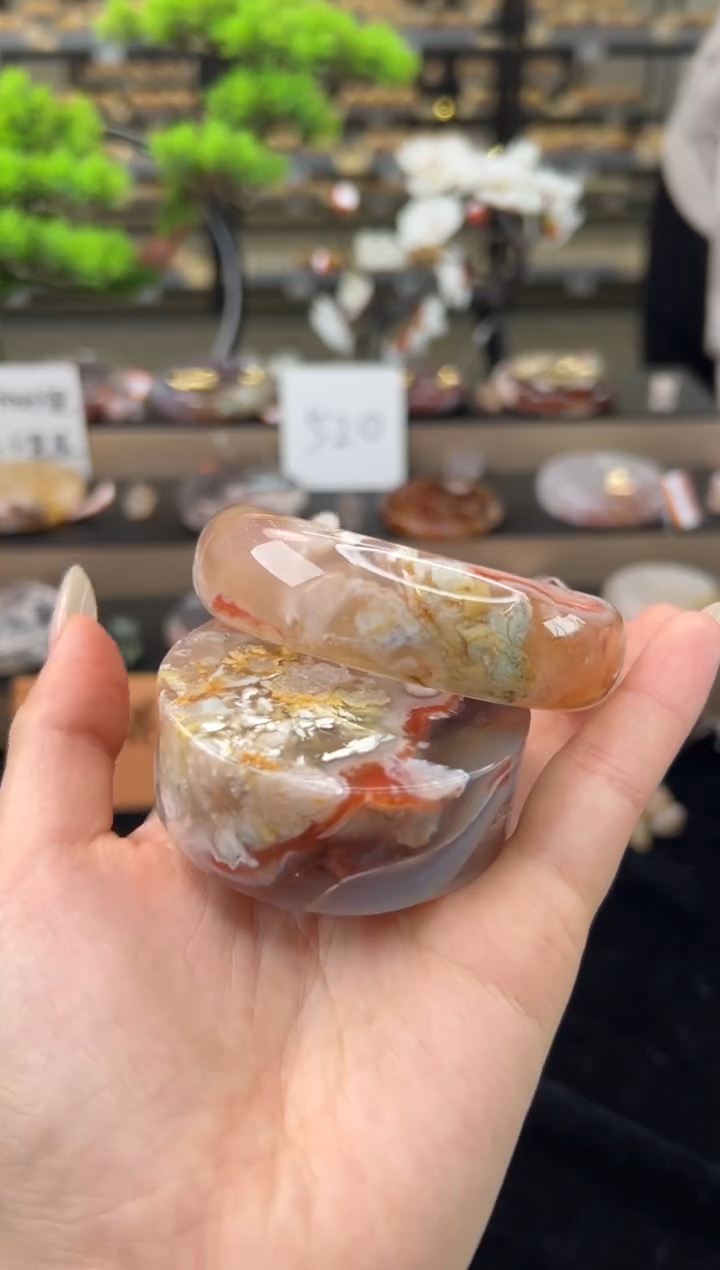 【闪购商品】石英质玉手镯未镶嵌61圈口（赠送镯心）61515 