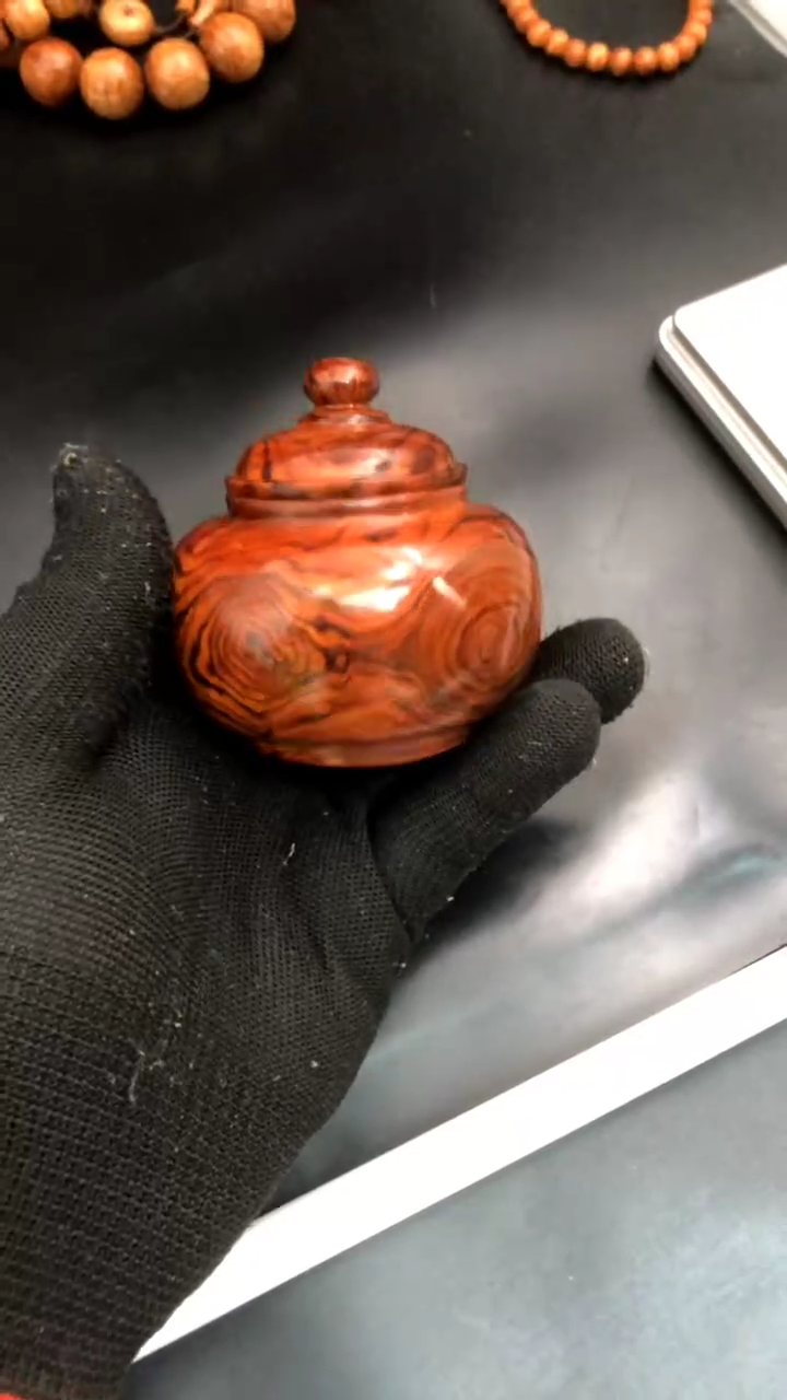 把件黄花梨/降香黄檀海黄野生中性料品香罐摆件