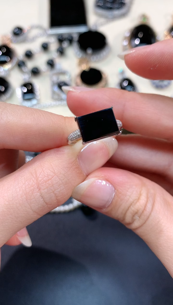 【闪购商品】翡翠戒指18K金镶嵌戒指A307|1999