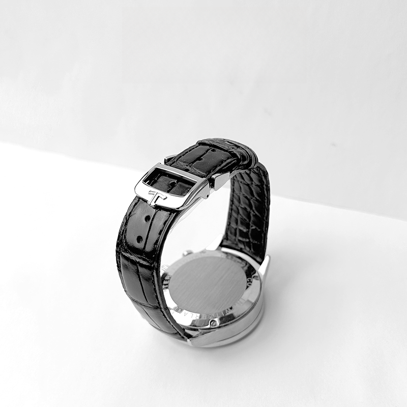 适配积家双面鳄鱼皮表带弧形接口月相大师男女真皮手表带手工定制