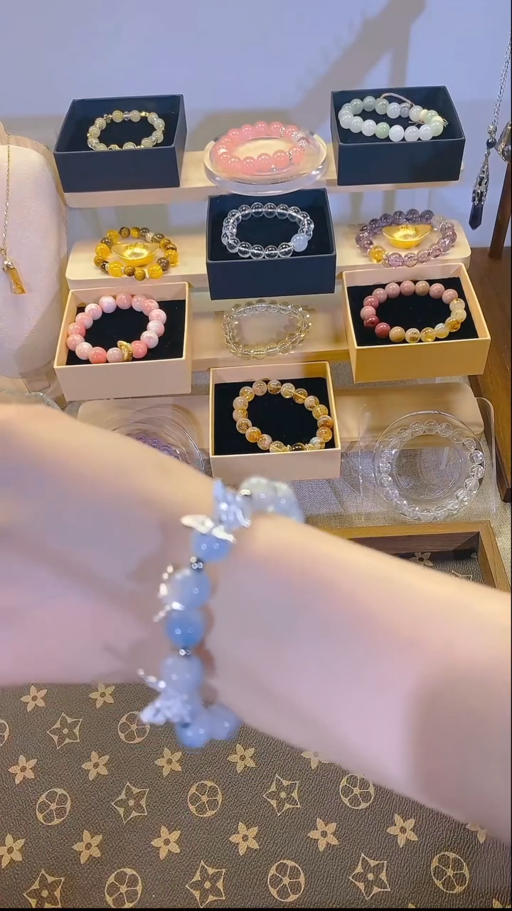 水晶手链未镶嵌水晶手串