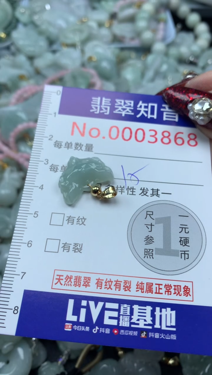 吊坠(不含链)未镶嵌翡翠3868