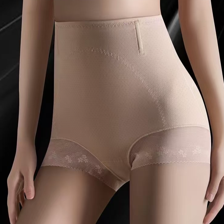 高腰双层塑身提臀女士内裤无痕收小肚子舒适透气收腹裤 3840 简包