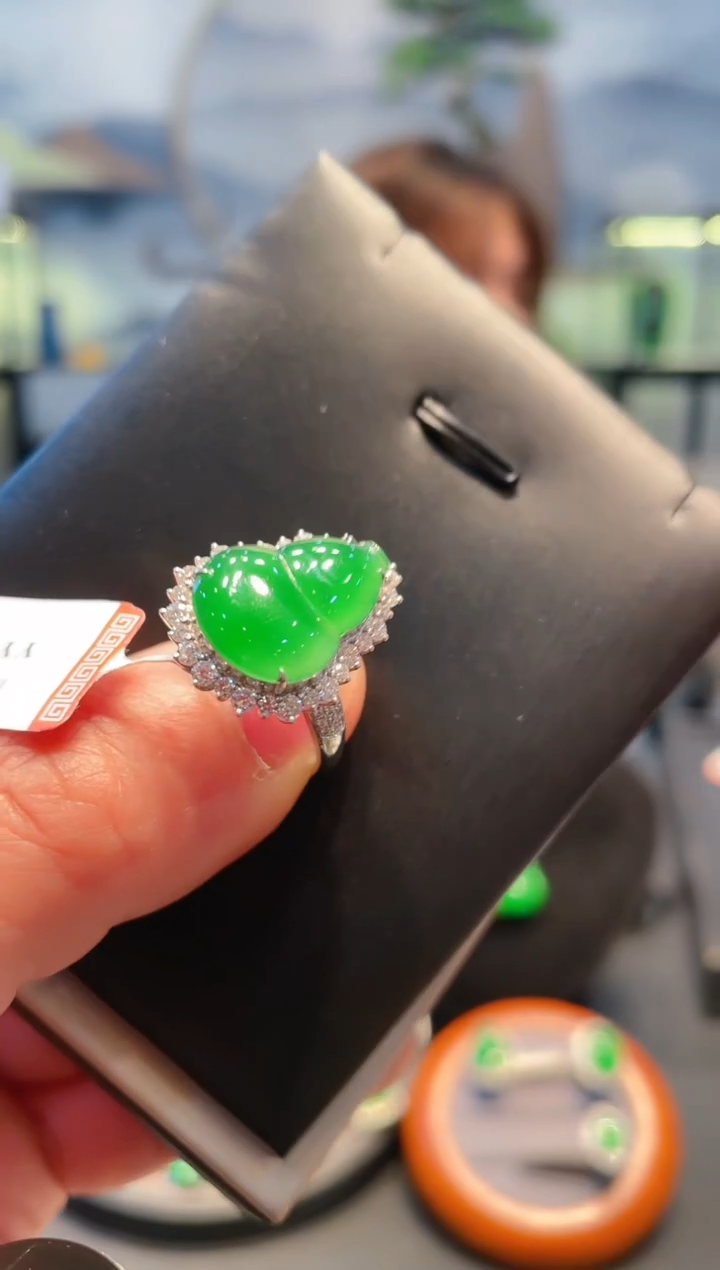 【闪购商品】翡翠颈饰18K金镶嵌A86天然A货翡翠