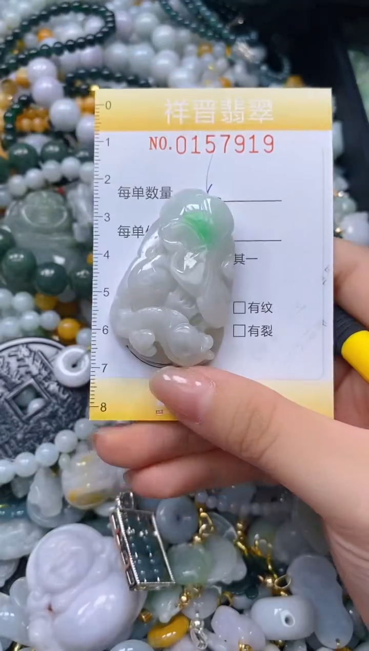 翡翠未镶嵌颈饰闪购0157919多样性发其一