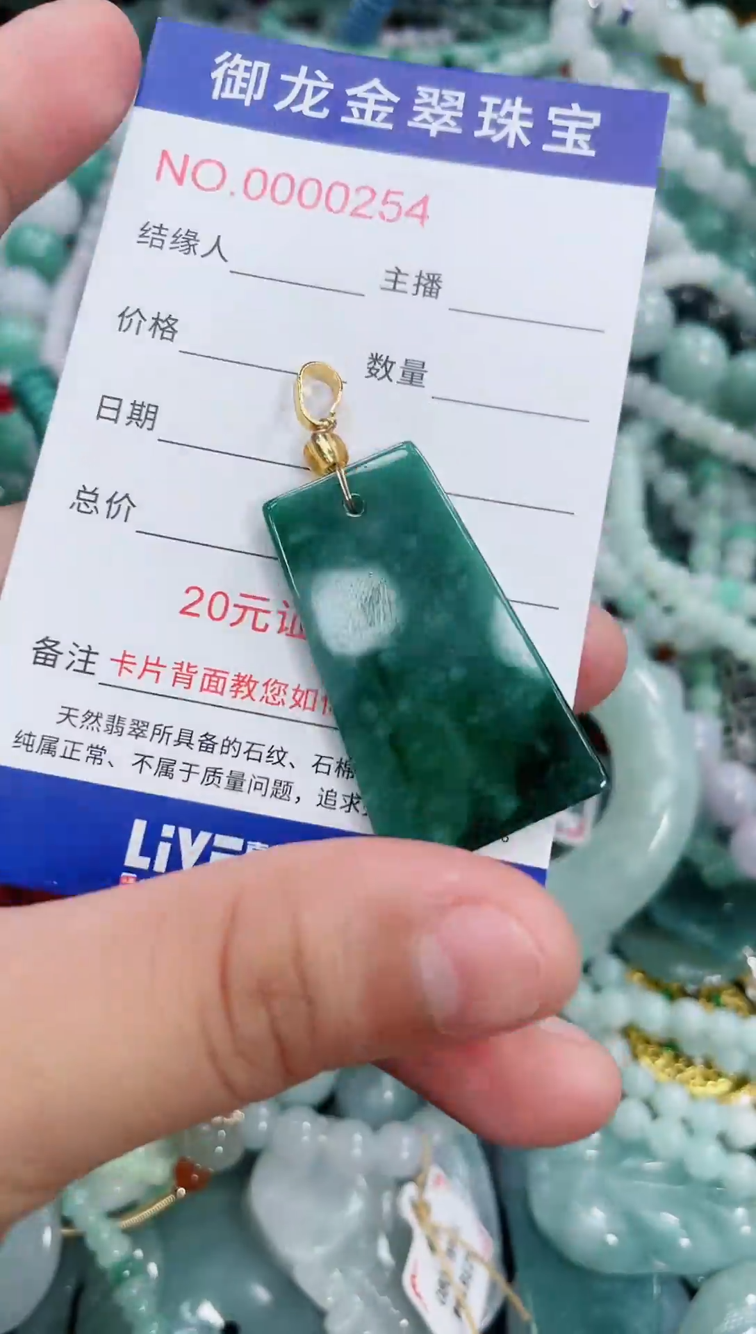 翡翠未镶嵌颈饰013