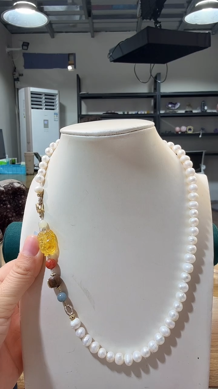 项链未镶嵌淡水珍珠优0175 约6mm