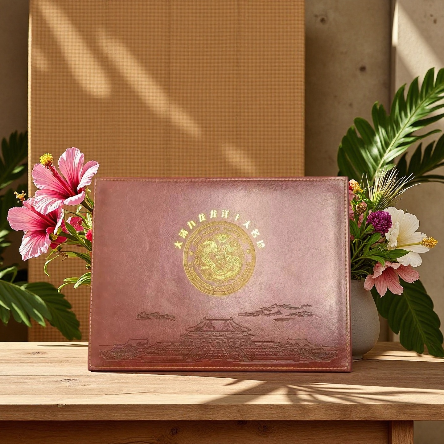 九龙龙洋十大名珍皮箱礼盒精美礼品包装礼品盒