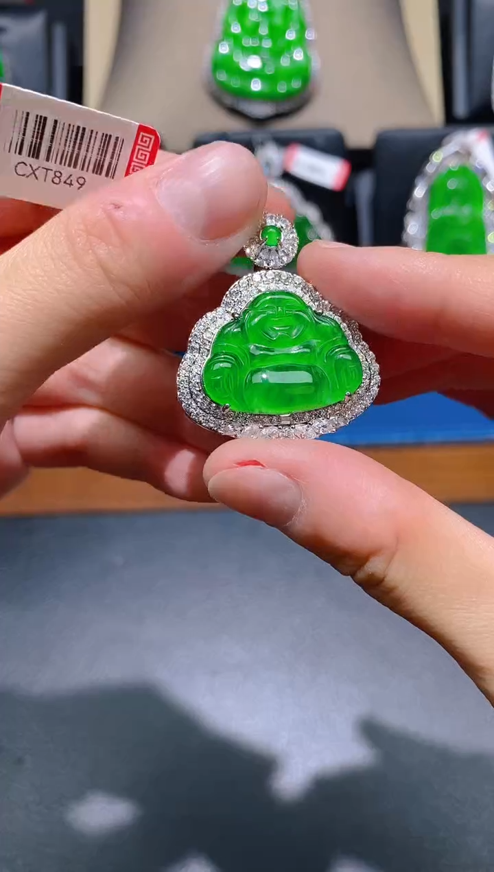 【闪购商品】翡翠吊坠(不含链)未镶嵌天然A货翡翠k15