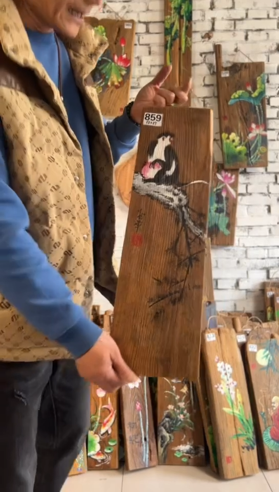 【闪购商品】桃核吊坠859号门板画