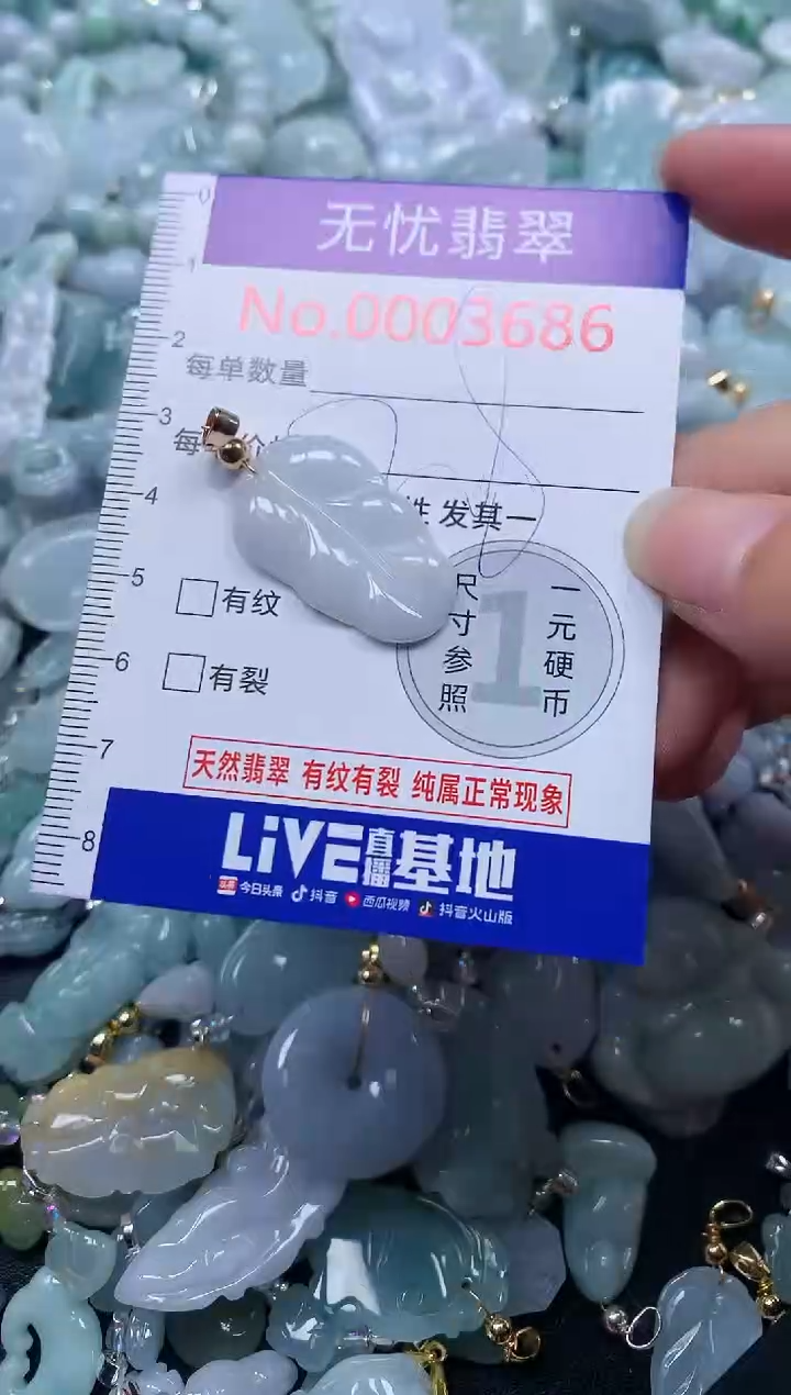 颈饰未镶嵌翡翠3686