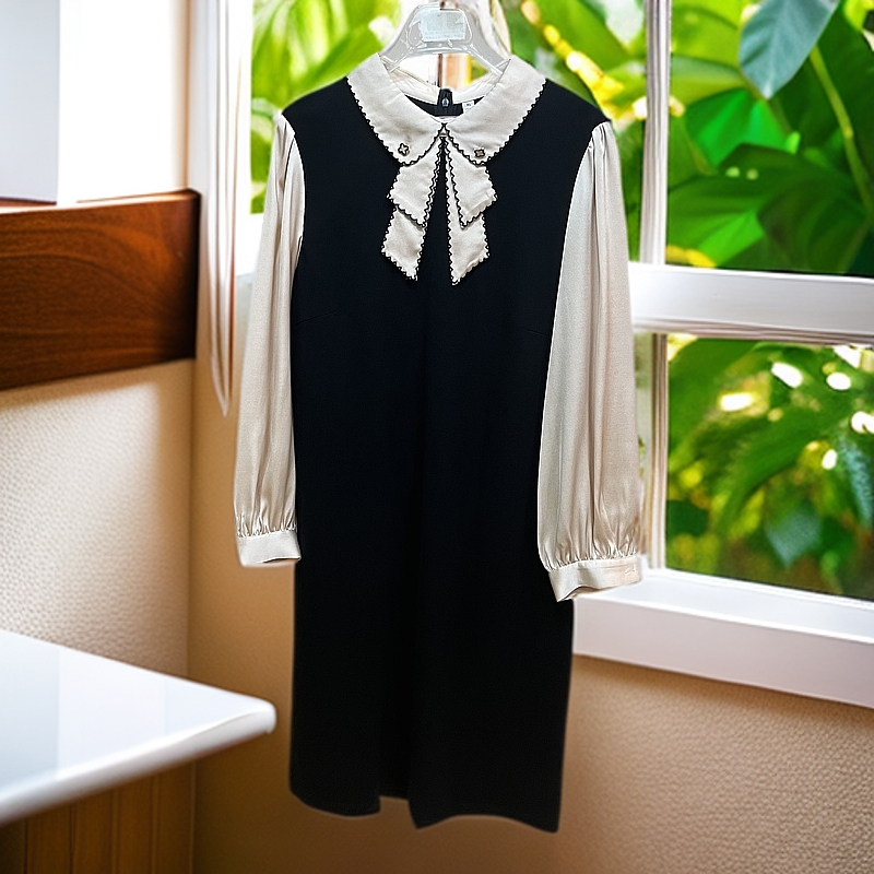 3168#【木兮兮专属】2025年春季新气质时尚显瘦百搭中长款连衣裙