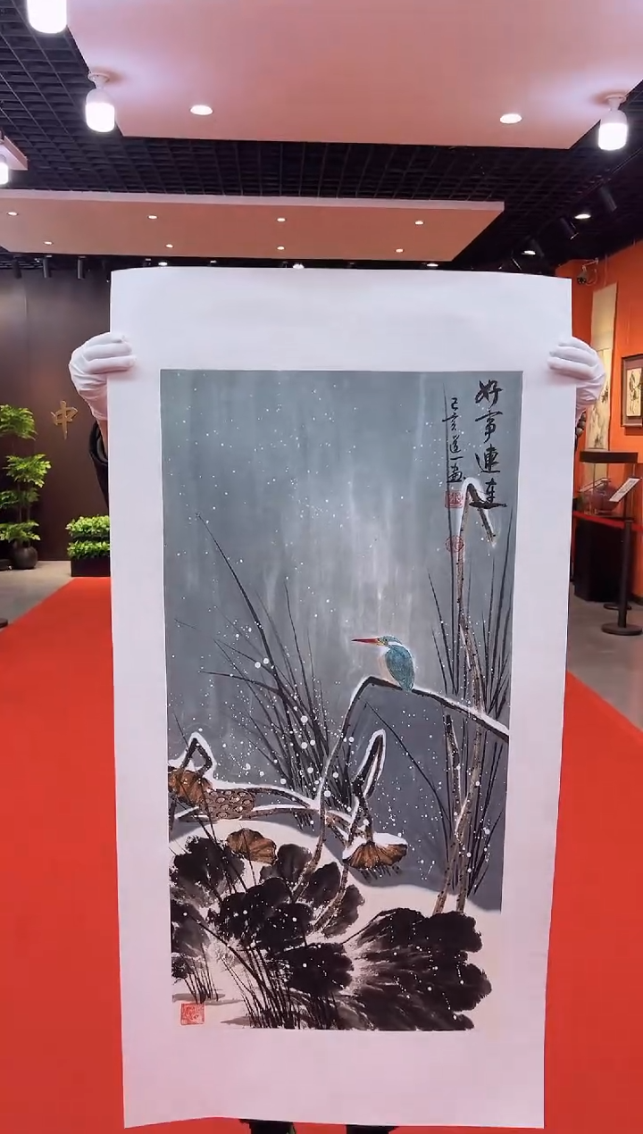 【闪购商品】国画道一老师亲笔绘画作品A38