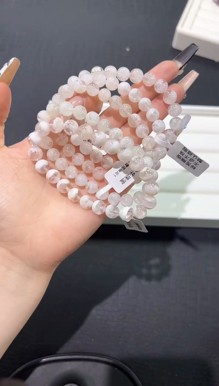 水晶手链未镶嵌90v多样性发其一【1条】默认微瑕8mm