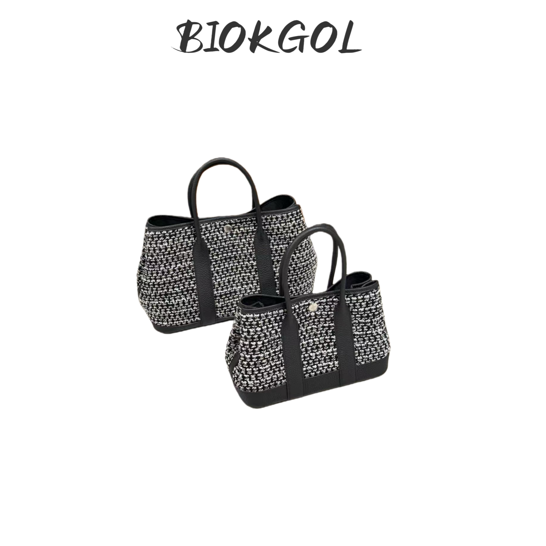 BIOKGOL/百顾原厂 原皮 全进口毛呢拼牛皮 全钢五金 花园 9334