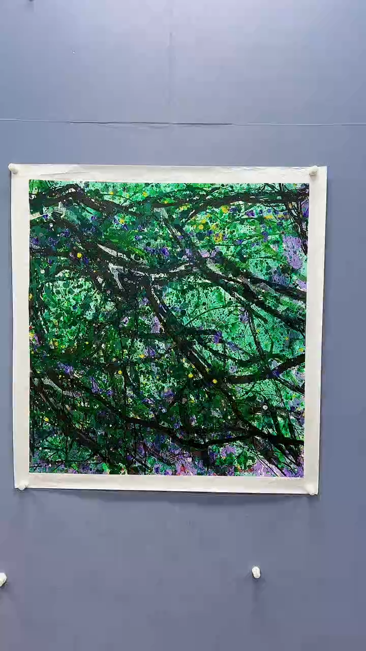 【闪购商品】绘画赵燮绘画8平尺金袍藤萝