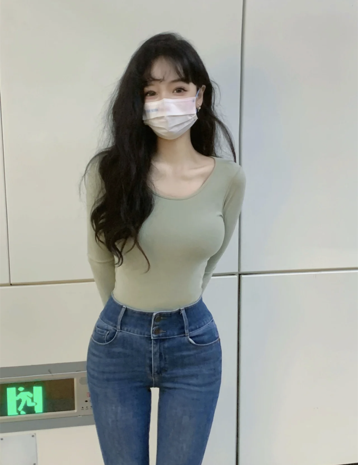 （有织）热卖  女士珠花德绒圆领套装 高性价比 24h恒温260g