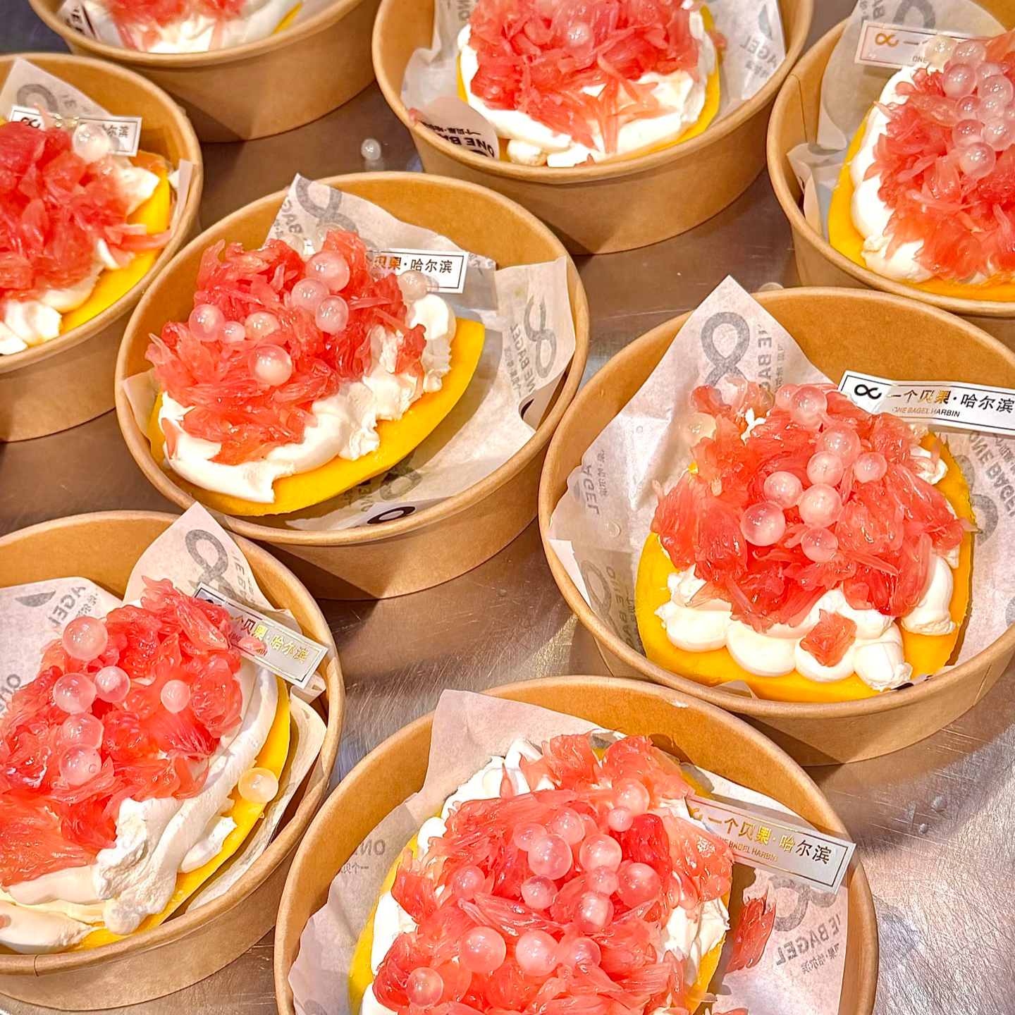 顺丰冷链【爆火固体版杨枝甘露】冰沙冷萃酸奶芒果西柚新鲜低温蛋糕