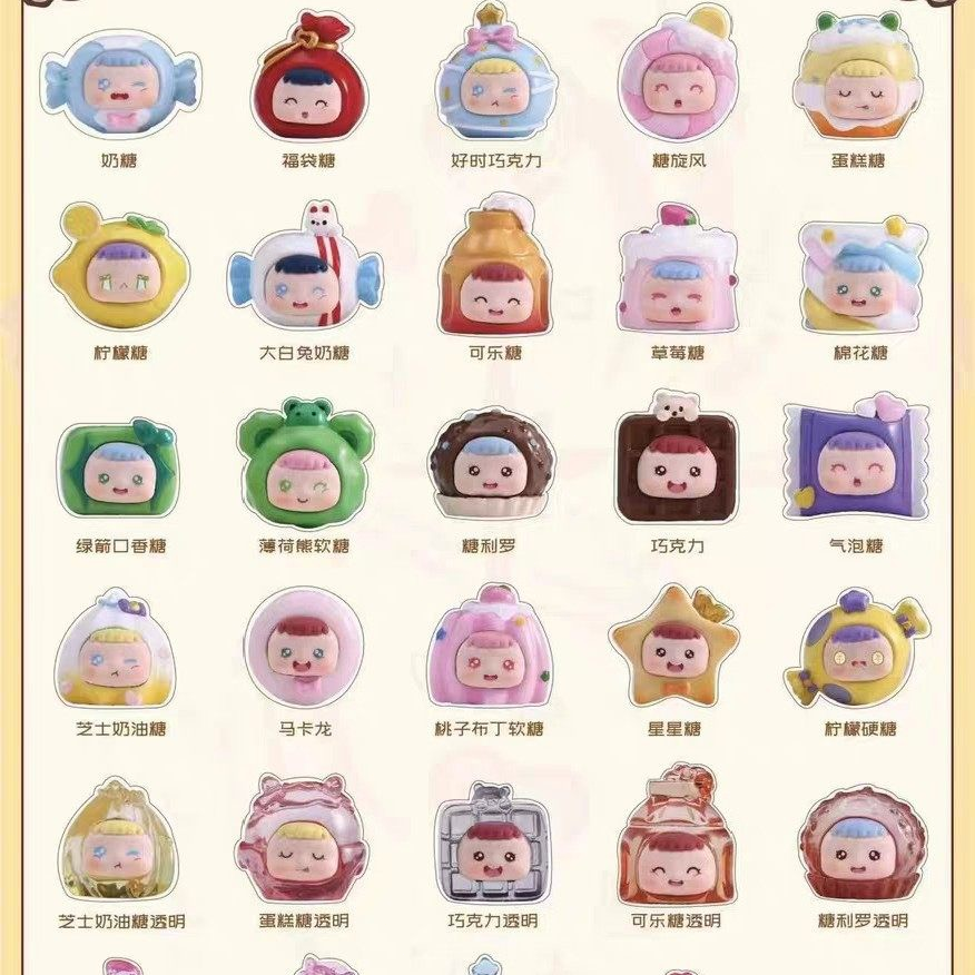 泰【大鱼吃小鱼】糖果超甜萌粒正品潮玩周边公仔 盲盒（代拆）