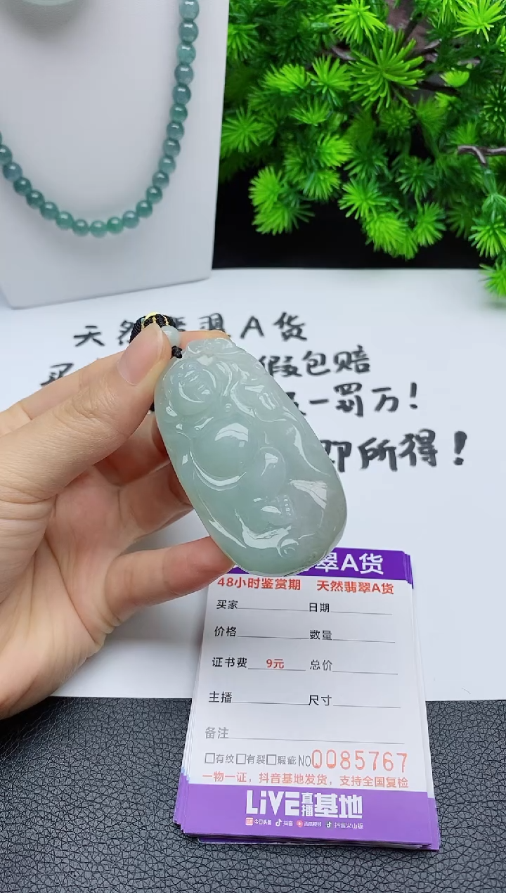 翡翠未镶嵌颈饰 