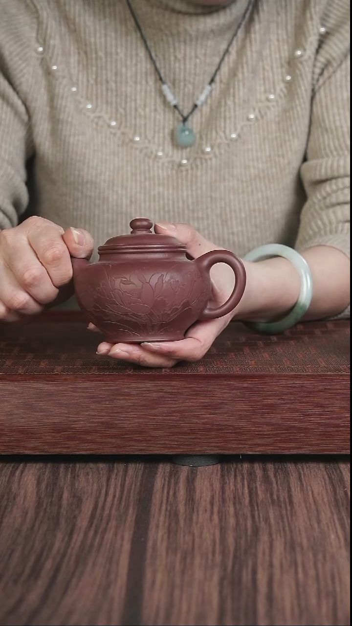 【闪购商品】紫砂茶壶lw  刻绘  小掇只