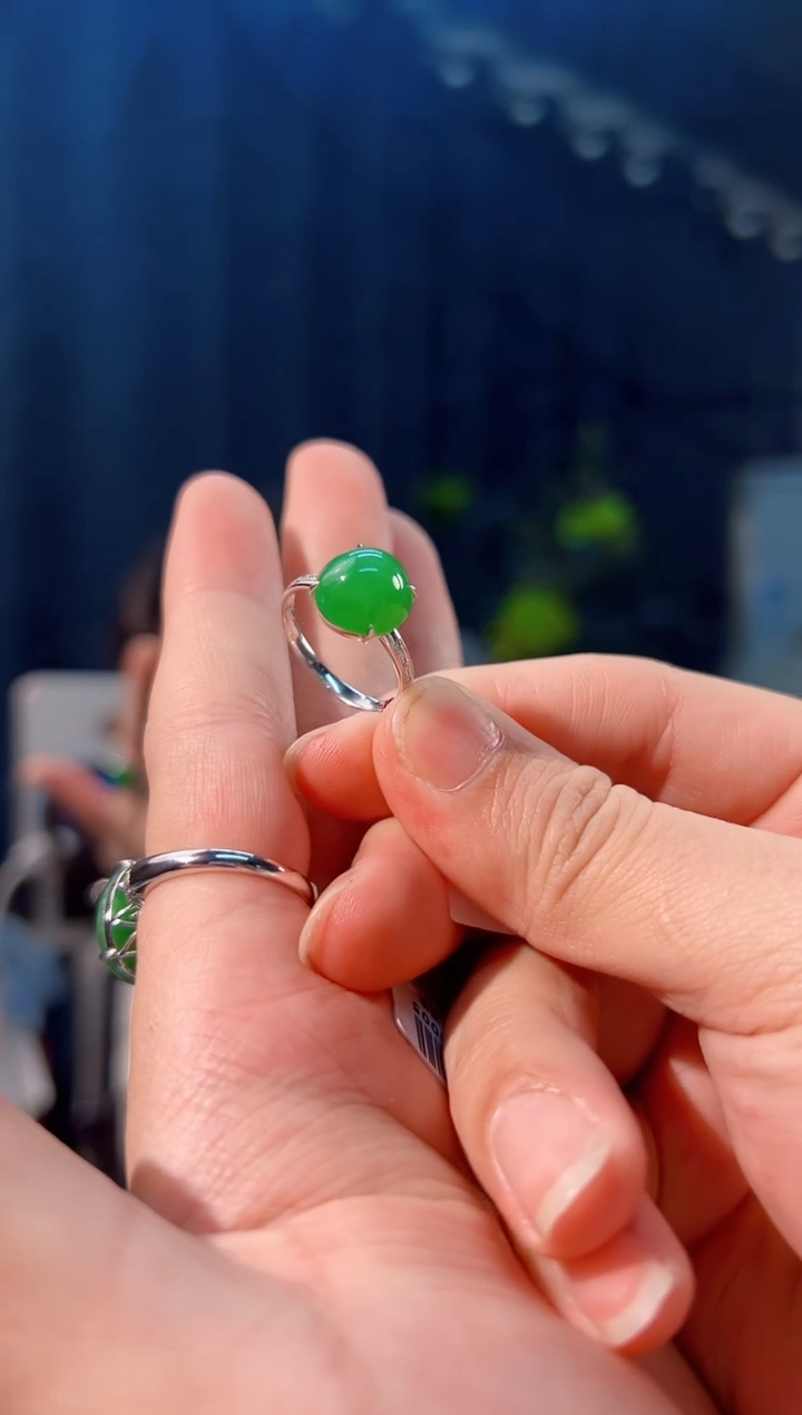 颈饰18K金镶嵌翡翠 缅料A货/支持复检/一件