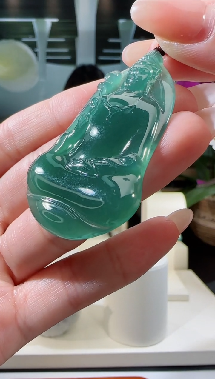 【闪购商品】翡翠吊坠(不含链)未镶嵌观音