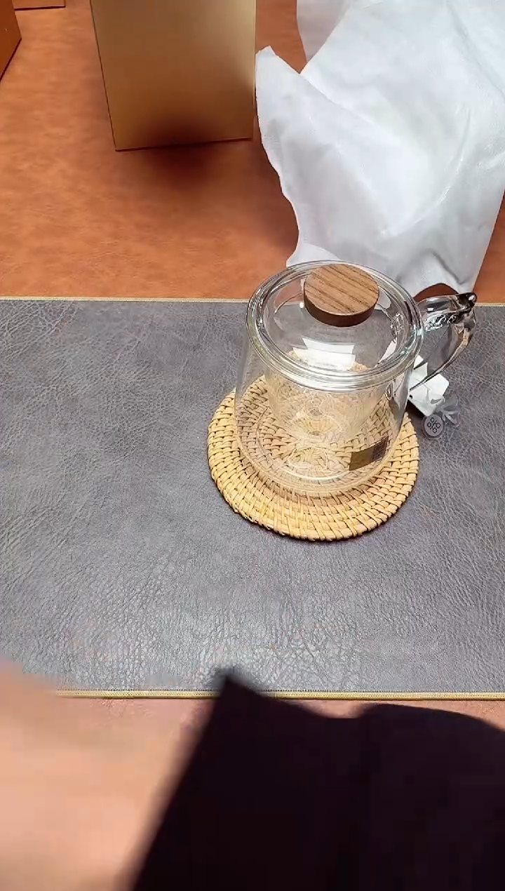 【闪购商品】禾器#承隆杯透明色+藤编垫