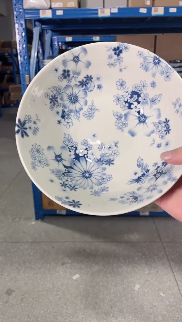 陶瓷花集8.1英寸面碗
