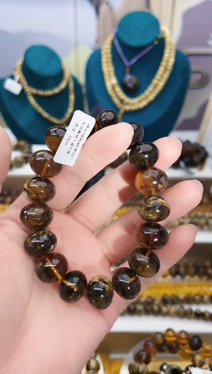 【闪购商品】琥珀手链未镶嵌抚顺琥珀15