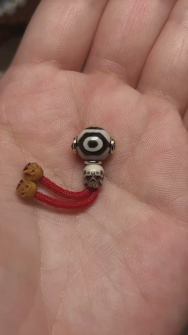 玛瑙/玉髓（覆膜）散珠三眼三通套装    