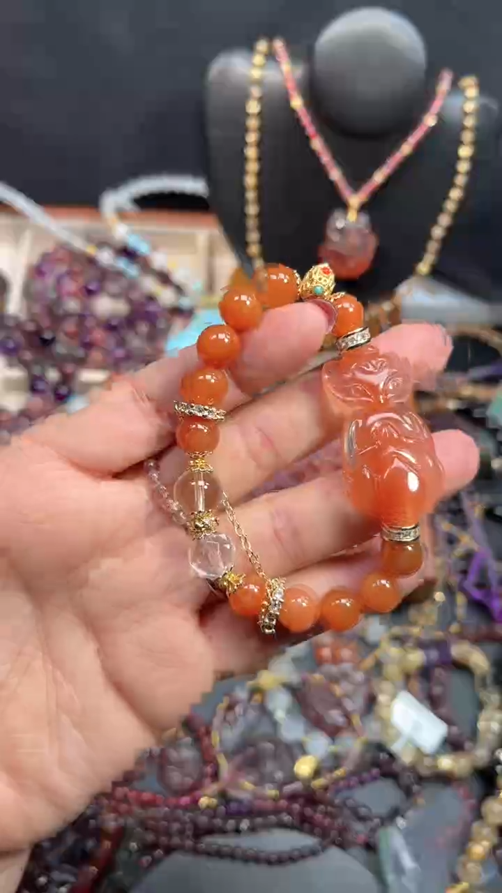 【闪购商品】水晶颈饰未镶嵌【百晶灵儿】天然定制款