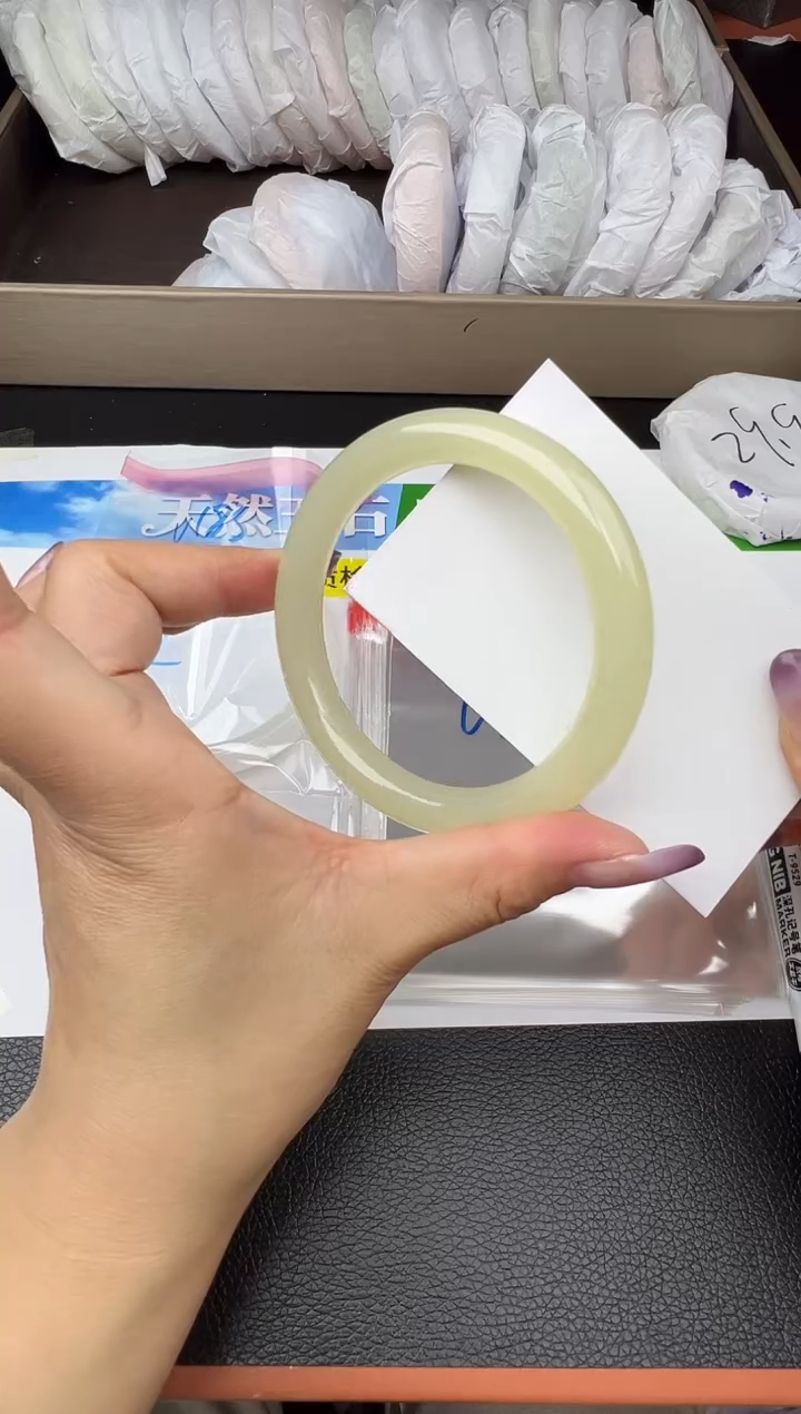 未镶嵌手镯石英质玉圈口58 59