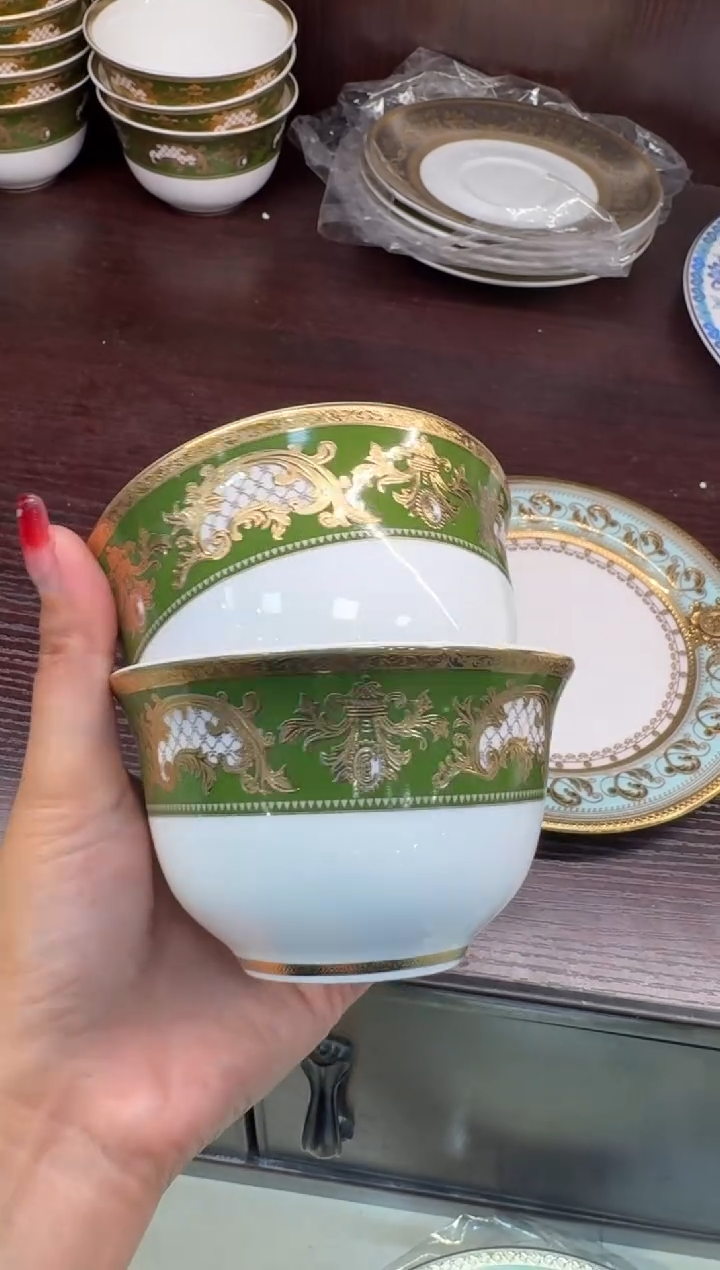 【闪购商品】瓷片4英寸茶碗福利款2个