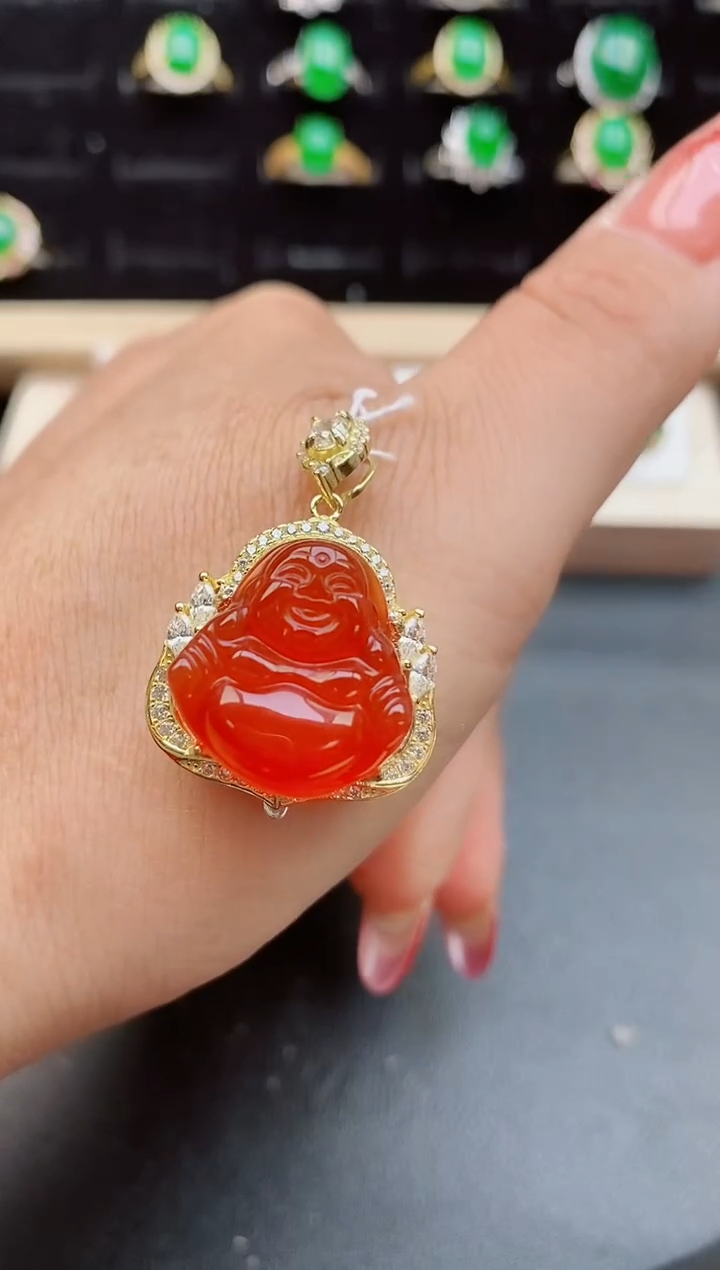 【闪购商品】玛瑙/玉髓吊坠(赠链)银S925镶嵌321321