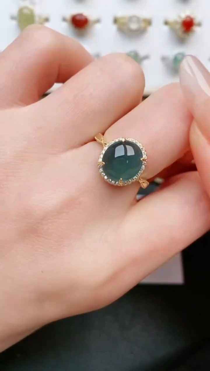 【闪购商品】翡翠戒指银S925镶嵌.....