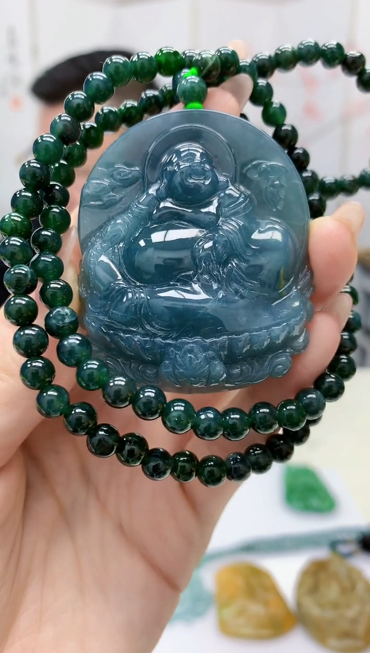 【闪购商品】定制翡翠未镶嵌5152jw-毛货挂件64赠珠链