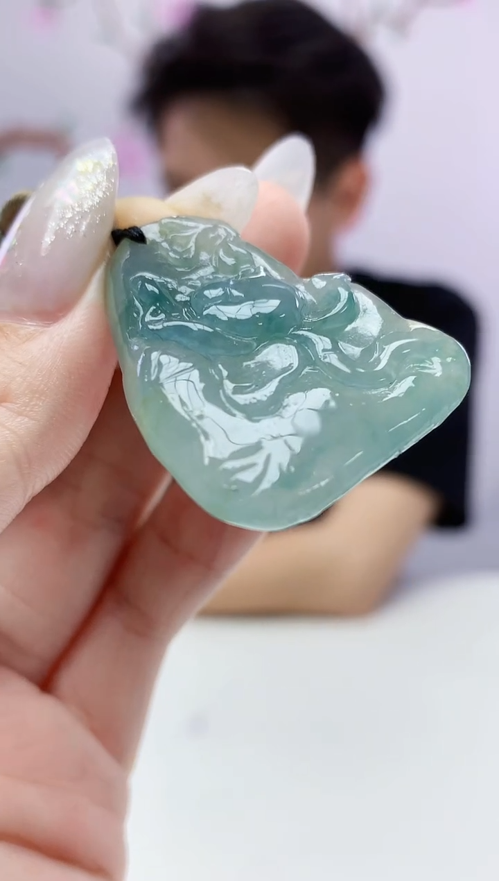 定制翡翠未镶嵌020ee-毛货莲花20