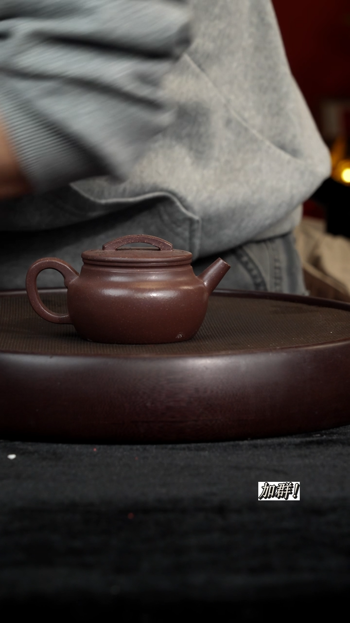 茶壶紫砂QGP紫泥瓦当150c