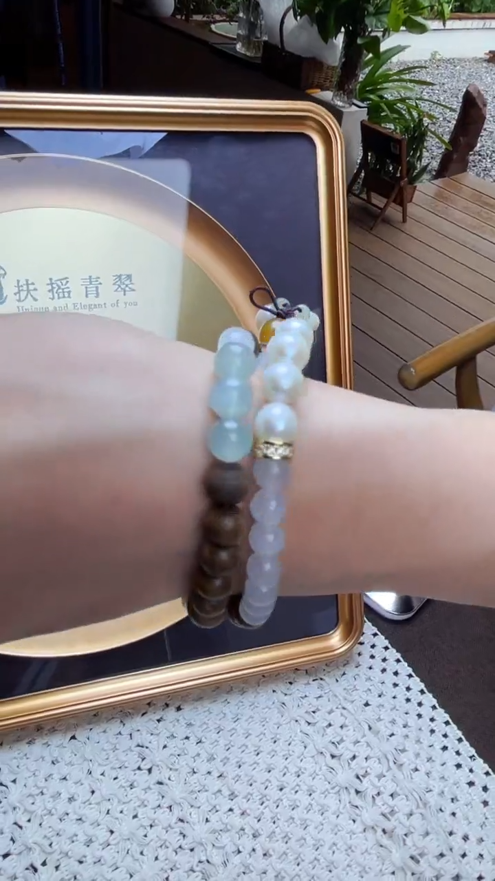 未镶嵌手串翡翠定制珠串