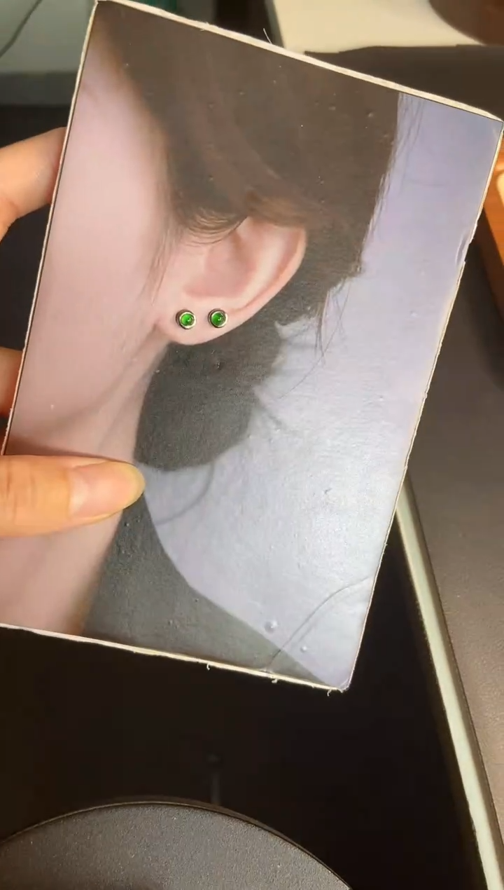 吊坠(不含链)银S925镶嵌翡翠1
